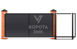 Ворота откатные 2200×3000 с приводом Came ЗМК-7016