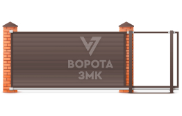 Откатные ворота Люкс Дорхан 2250×2800 ЗМК-9732