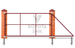 Ворота автоматические 4000×2000 во двор ЗМК-7255