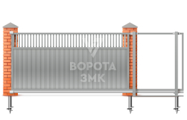 Алютех ворота сдвижные 2000×2100 ЗМК-6842