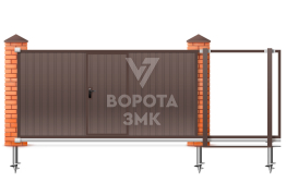 Откатные ворота сэндвич 2100×3000 ЗМК-7822