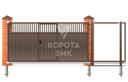 Откатные ворота механические 8 метров 8000×1900 ЗМК-8108