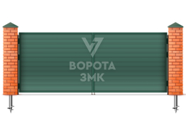 Распашные гаражные ворота Дорхан Lux 2750×2750 ЗМК-9734
