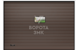 Ворота секционные противопожарные с автоматикой Алютех 4000×4500 ЗМК-3761