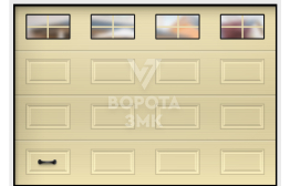 Автоматические промышленные секционные ворота 3000×5000 ЗМК-3969