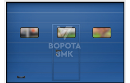 Ворота секционные гаражные Lux Дорхан 2750×2250 ЗМК-9757