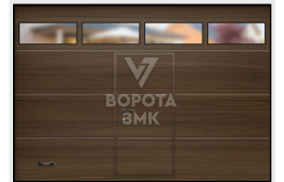 Пожарные ворота секционные Дорхан 4000×4000 ЗМК-3801